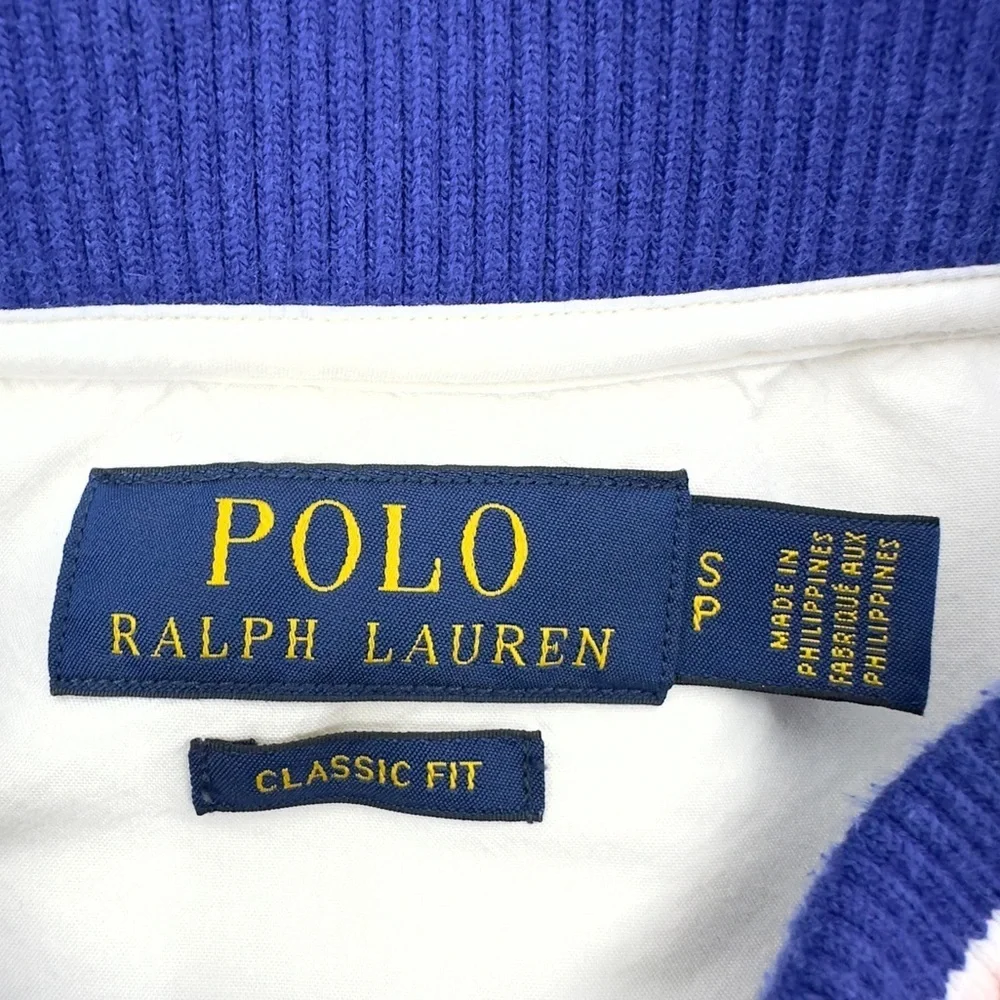 Polo Ralph Lauren Warm Up Shirt Mens Small Shield Jacket Classic Fit Preppy USA